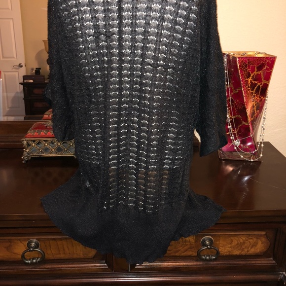 Charlotte Russe Silver Shimmer Cardigan💎💎 - Picture 8 of 8